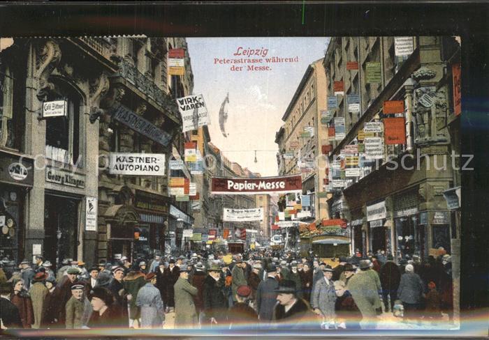 LEIPZIG Sachsen Petersstrasse waehrend der Messe