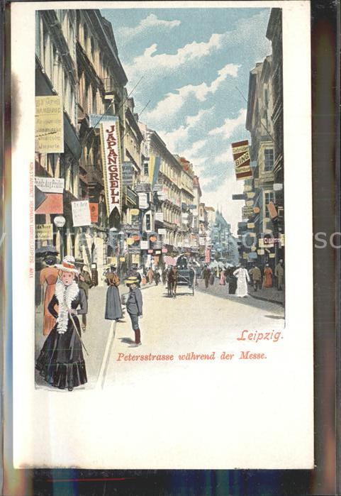 LEIPZIG Sachsen Petersstrasse waehrend der Messe