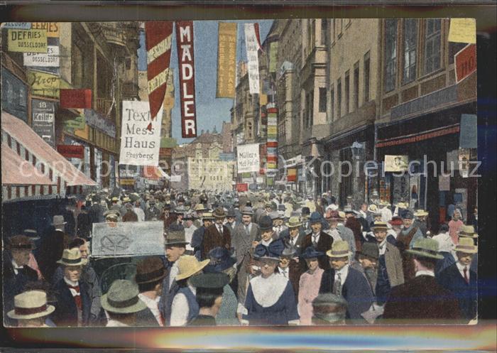 LEIPZIG Sachsen Petersstrasse waehrend der Messe