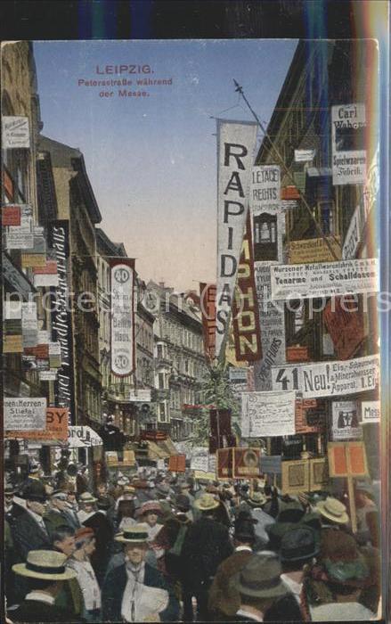 LEIPZIG Sachsen Petersstrasse waehrend der Messe