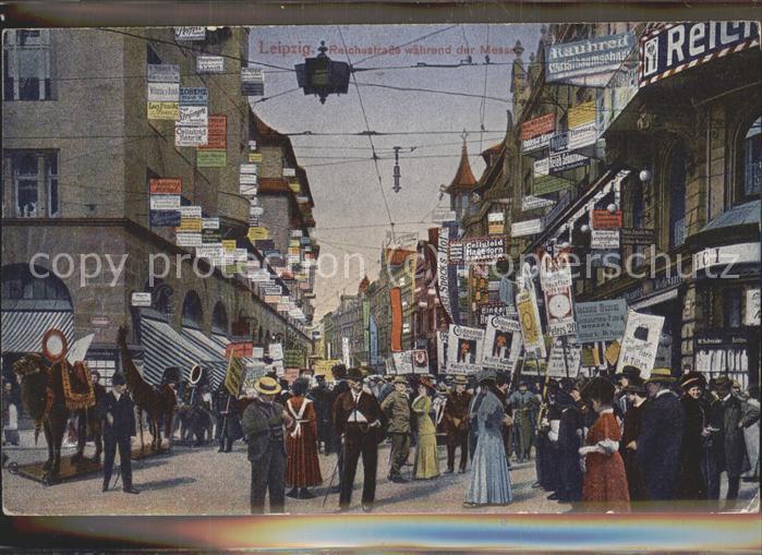 LEIPZIG Sachsen Reichsstrasse waehrend der Messe