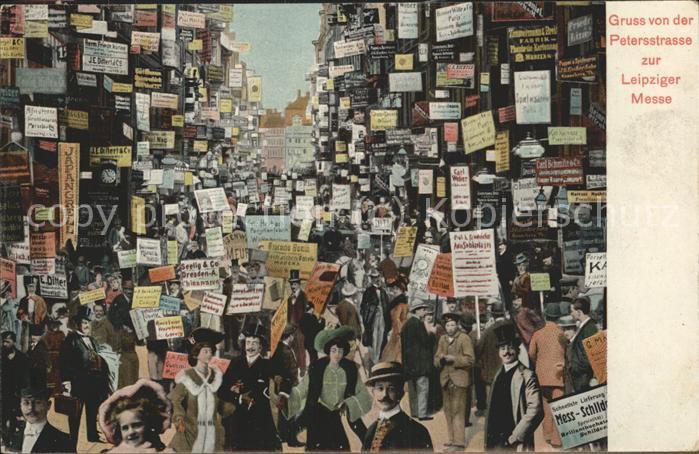 LEIPZIG Sachsen Petersstrasse waehrend der Messe