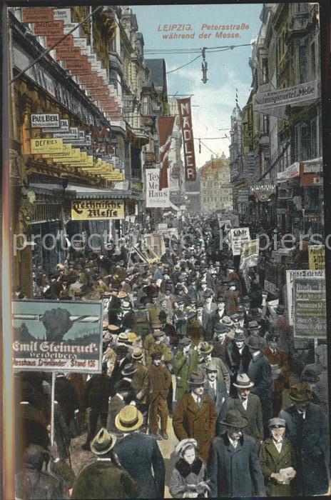 LEIPZIG Sachsen Petersstrasse waehrend der Messe