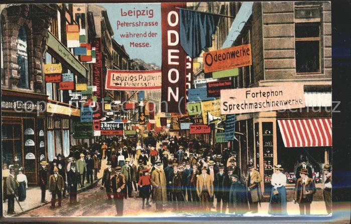 LEIPZIG Sachsen Petersstrasse waehrend der Messe