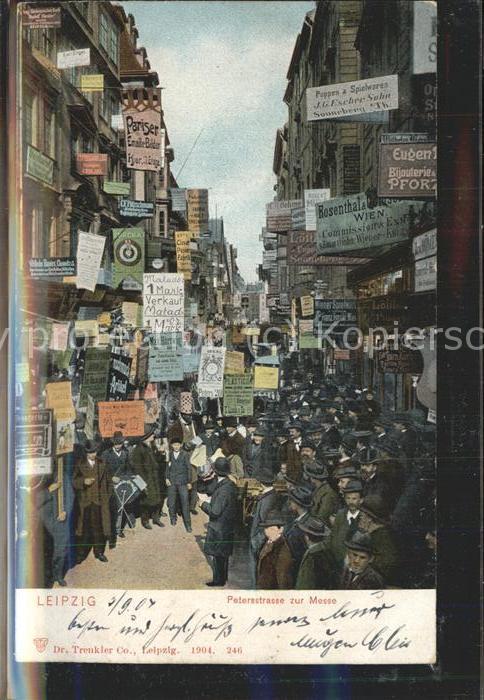 LEIPZIG Sachsen Petersstrasse waehrend der Messe