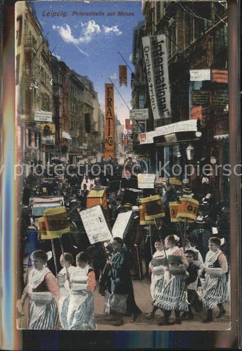 LEIPZIG Sachsen Petersstrasse waehrend der Messe