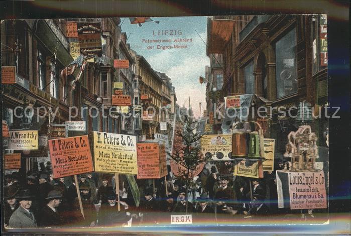 LEIPZIG Sachsen Petersstrasse waehrend der Messe