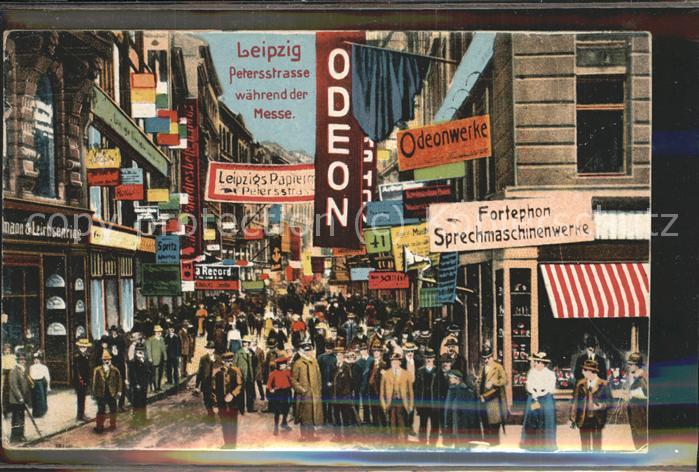 LEIPZIG Sachsen Petersstrasse waehrend der Messe