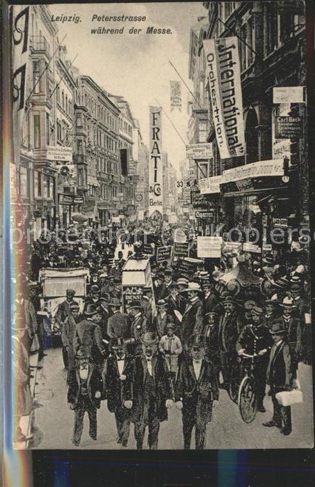 LEIPZIG Sachsen Petersstrasse waehrend der Messe