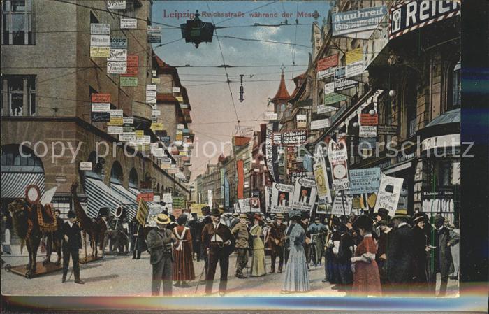 LEIPZIG Sachsen Reichsstrasse waehrend der Messe