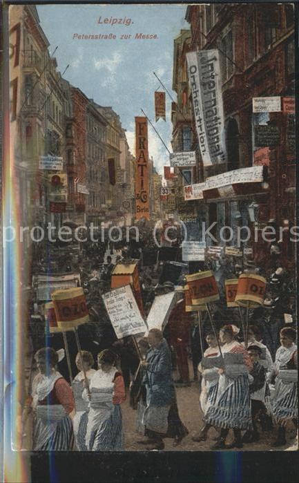 LEIPZIG Sachsen Petersstrasse waehrend der Messe