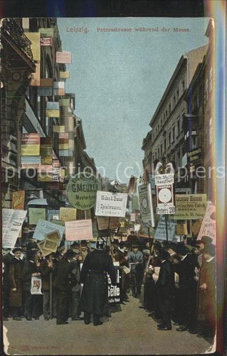 LEIPZIG Sachsen Petersstrasse waehrend der Messe