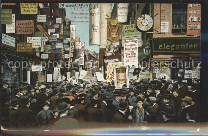 LEIPZIG Sachsen Petersstrasse waehrend der Mustermesse