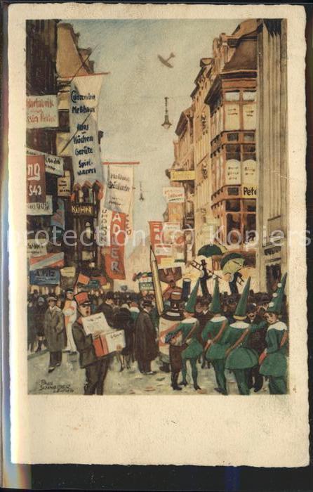 LEIPZIG Sachsen Petersstrasse waehrend der Fruehjahrsmesse