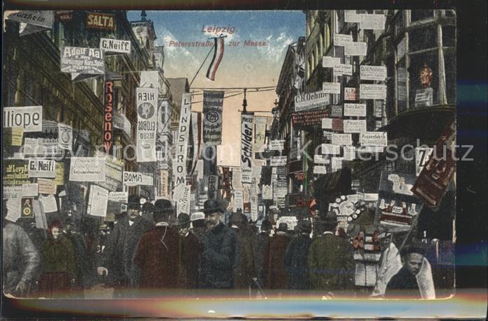 LEIPZIG Sachsen Petersstrasse waehrend der Messe