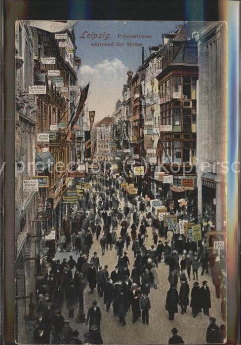 LEIPZIG Sachsen Petersstrasse waehrend der Messe