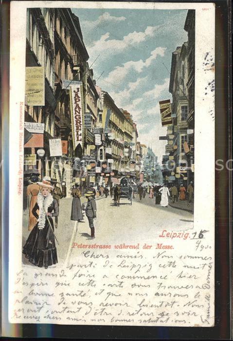 LEIPZIG Sachsen Petersstrasse waehrend der Messe