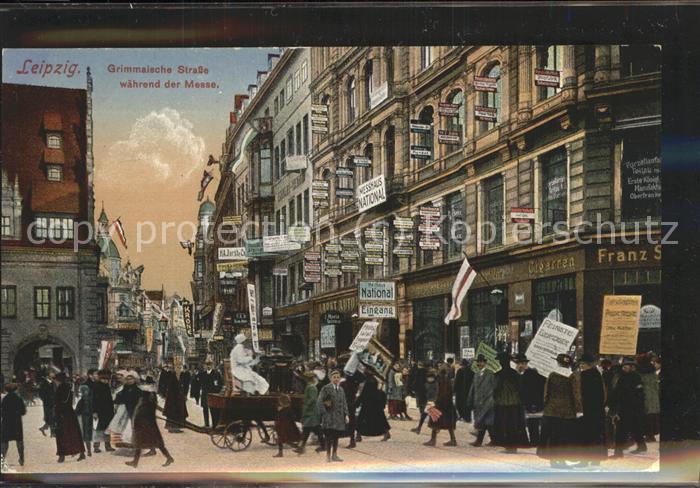 LEIPZIG Sachsen Grimmaische Strasse waehrend der Messe