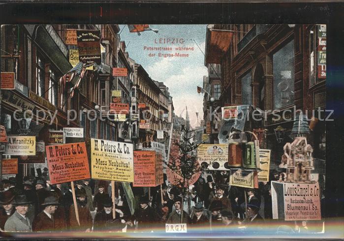 LEIPZIG Sachsen Petersstrasse waehrend der Engros-Messe