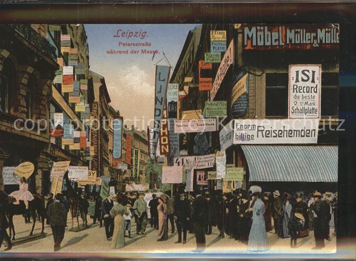LEIPZIG Sachsen Petersstrasse waehrend der Messe