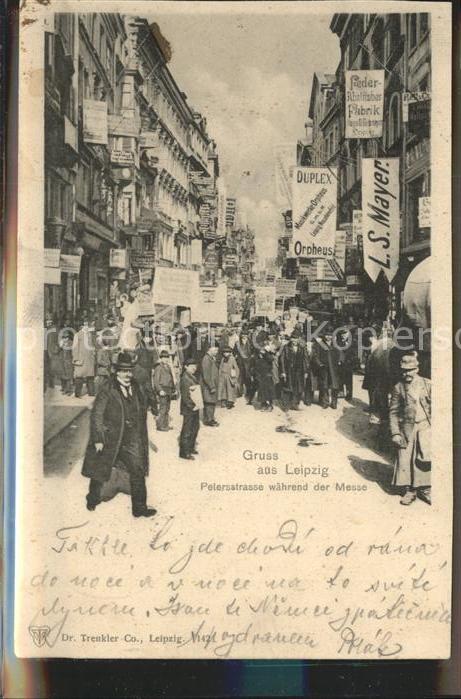 LEIPZIG Sachsen Petersstrasse waehrend der Messe