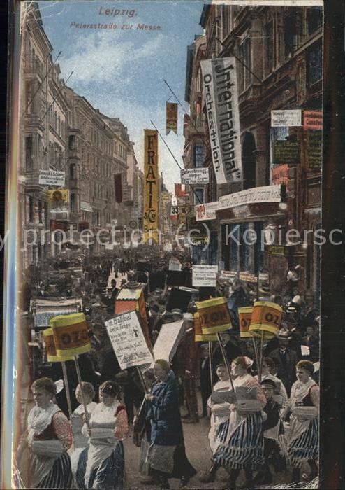LEIPZIG Sachsen Petersstrasse waehrend der Messe