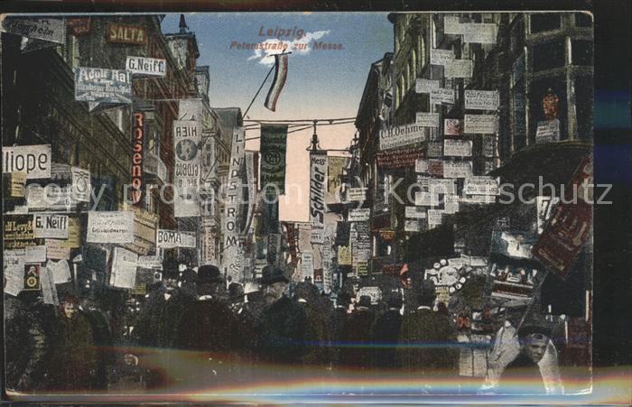 LEIPZIG Sachsen Petersstrasse waehrend der Messe