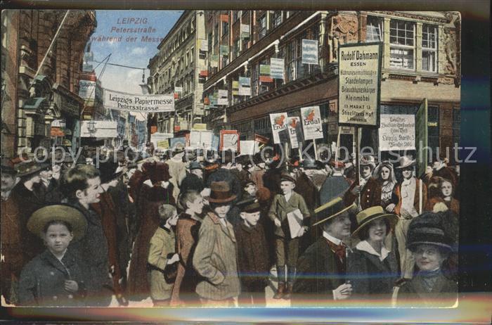 LEIPZIG Sachsen Petersstrasse waehrend der Messe