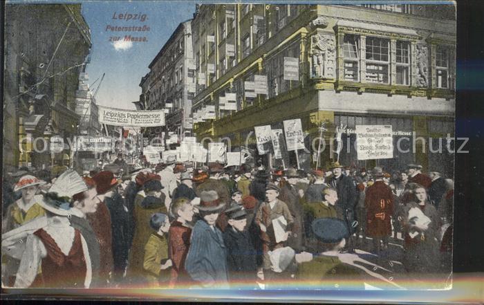 LEIPZIG Sachsen Petersstrasse waehrend der Messe