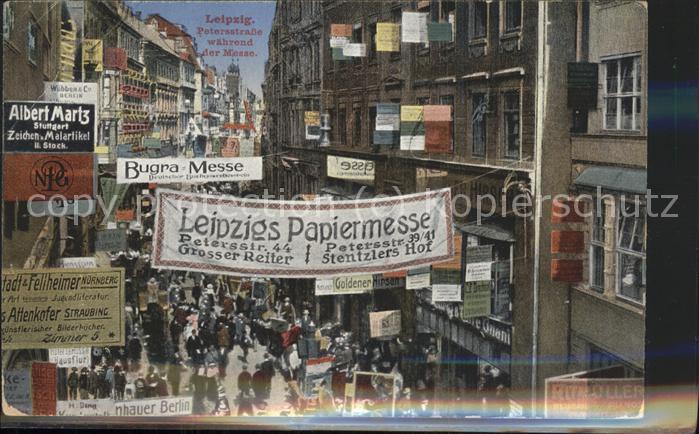 LEIPZIG Sachsen Petersstrasse waehrend der Papiermesse