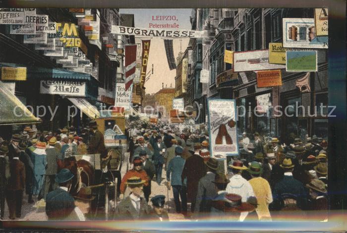 LEIPZIG Sachsen Petersstrasse waehrend der Messe