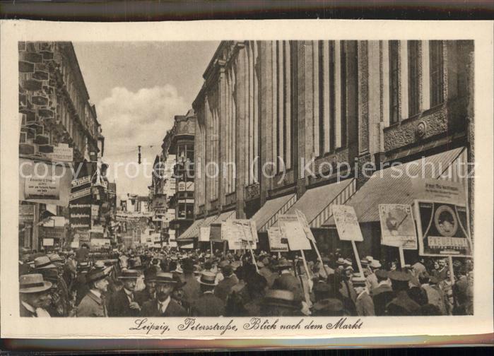 LEIPZIG Sachsen Petersstrasse waehrend der Messe