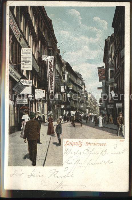 LEIPZIG Sachsen Petersstrasse waehrend der Messe