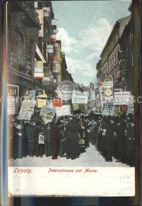 LEIPZIG Sachsen Petersstrasse waehrend der Messe