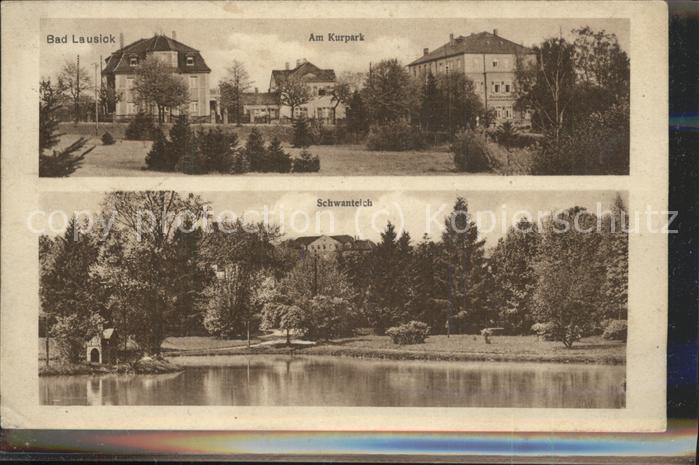 Bad Lausick Schwanteich u.Partie am Kurpark