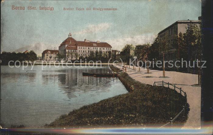 Borna Breiter Teich mit Realgymnasium