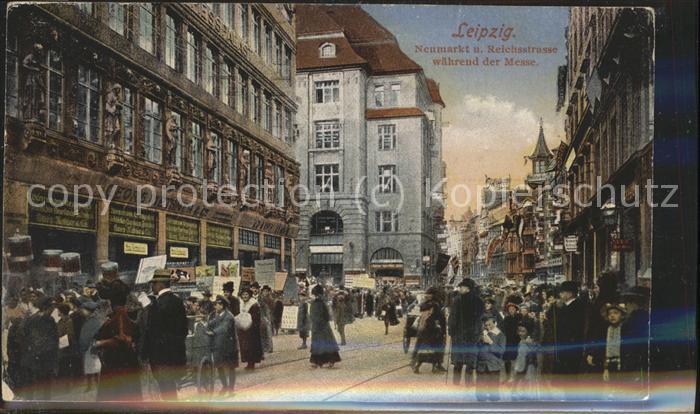 LEIPZIG Sachsen Neumarkt u.Reichsstrasse waehrend der Messe