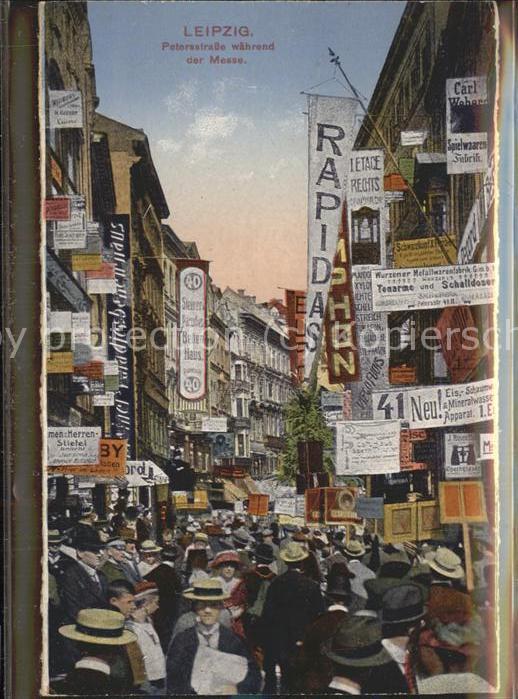 LEIPZIG Sachsen Petersstrasse waehrend der Messe
