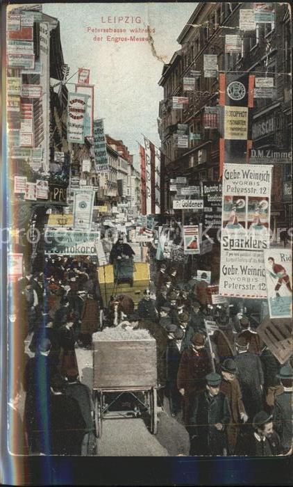 LEIPZIG Sachsen Petersstrasse waehrend der Engros-Messe