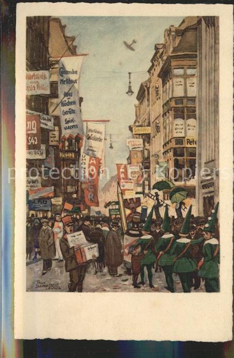 LEIPZIG Sachsen Petersstrasse waehrend der Messe