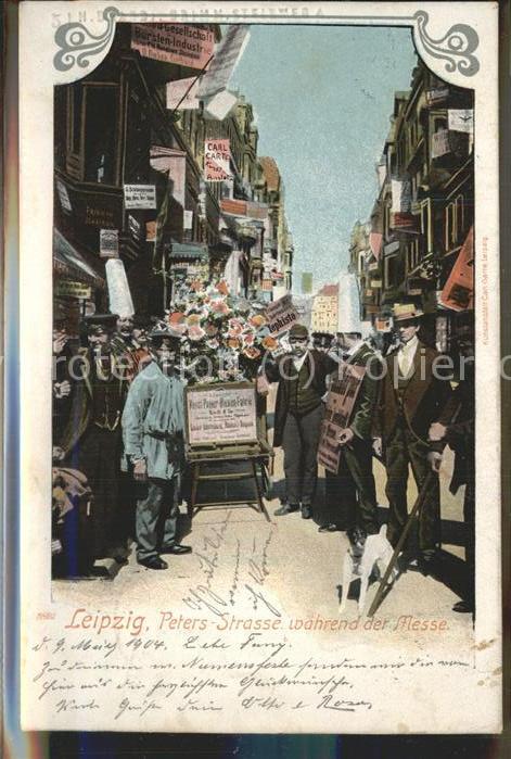LEIPZIG Sachsen Peters-Strasse waehrend der Messe