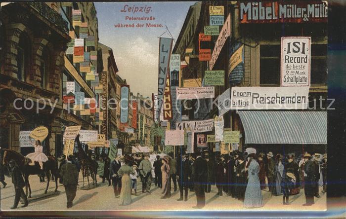 LEIPZIG Sachsen Petersstrasse waehrend der Messe