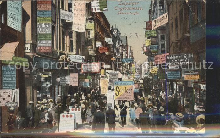 LEIPZIG Sachsen Petersstrasse waehrend der Engrosmesse