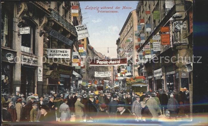 LEIPZIG Sachsen Petersstrasse waehrend der Messe