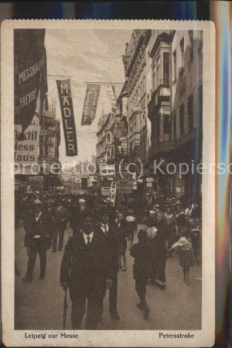 LEIPZIG Sachsen Petersstrasse waehrend der Messe