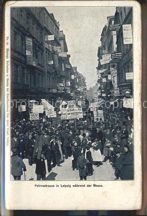 LEIPZIG Sachsen Peterstrasse waehrend der Messe