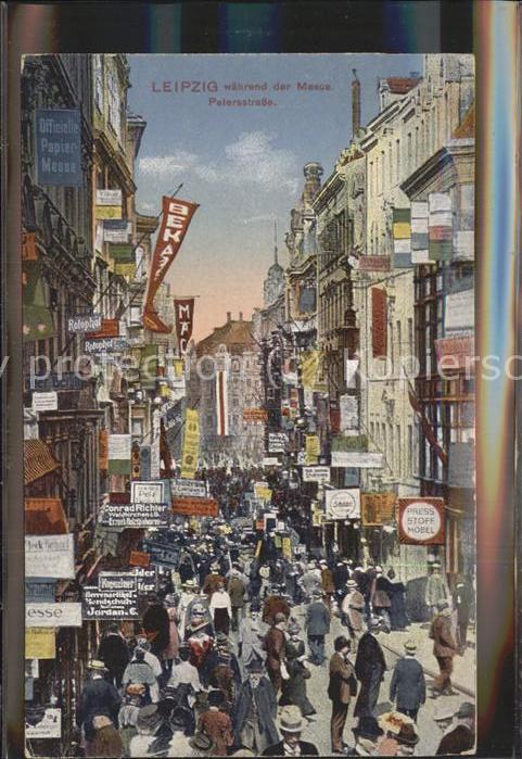 LEIPZIG Sachsen Peterstrasse waehrend der Messe