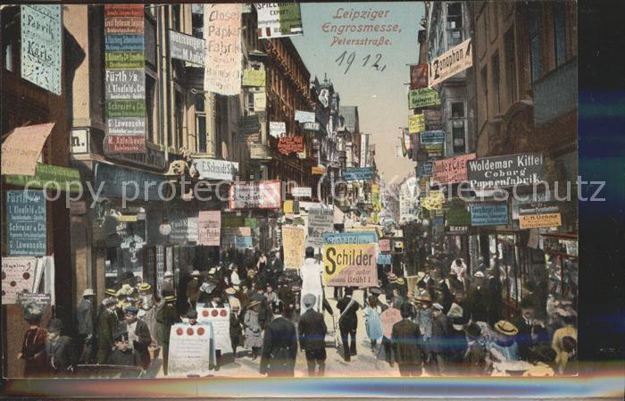 LEIPZIG Sachsen Petersstrasse waehrend der Engrosmesse