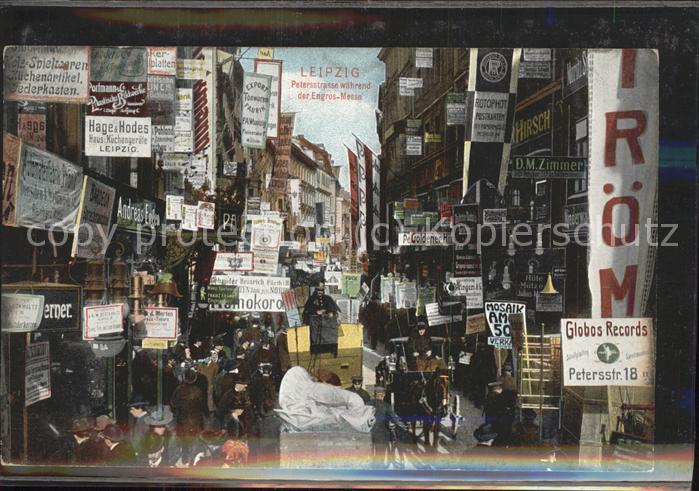 LEIPZIG Sachsen Petersstrasse waehrend der Engros-Messe