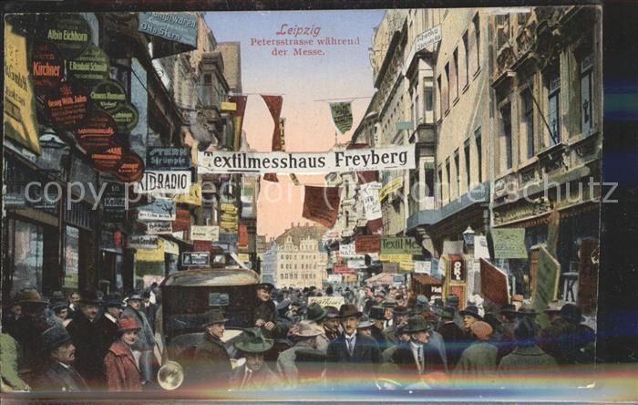 LEIPZIG Sachsen Peterstrasse waehrend der Messe